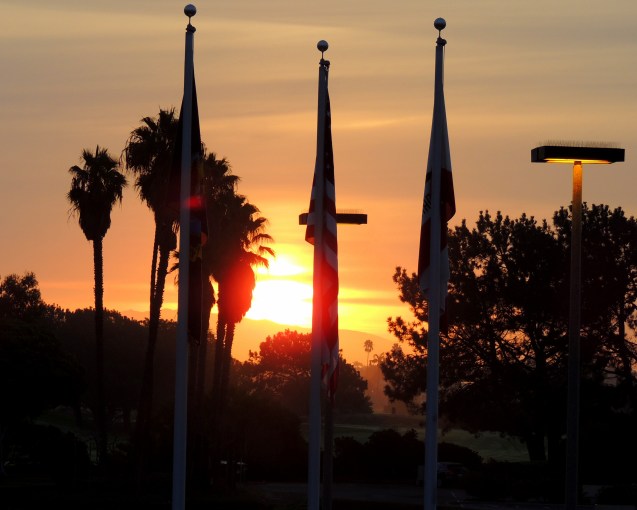 Flags At Sunrise